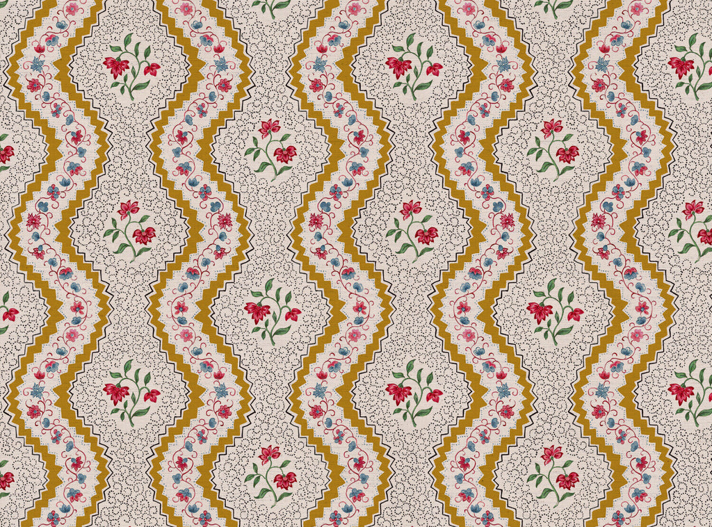 CW: Gold red and blue | BASE: Natural Luxury Linen