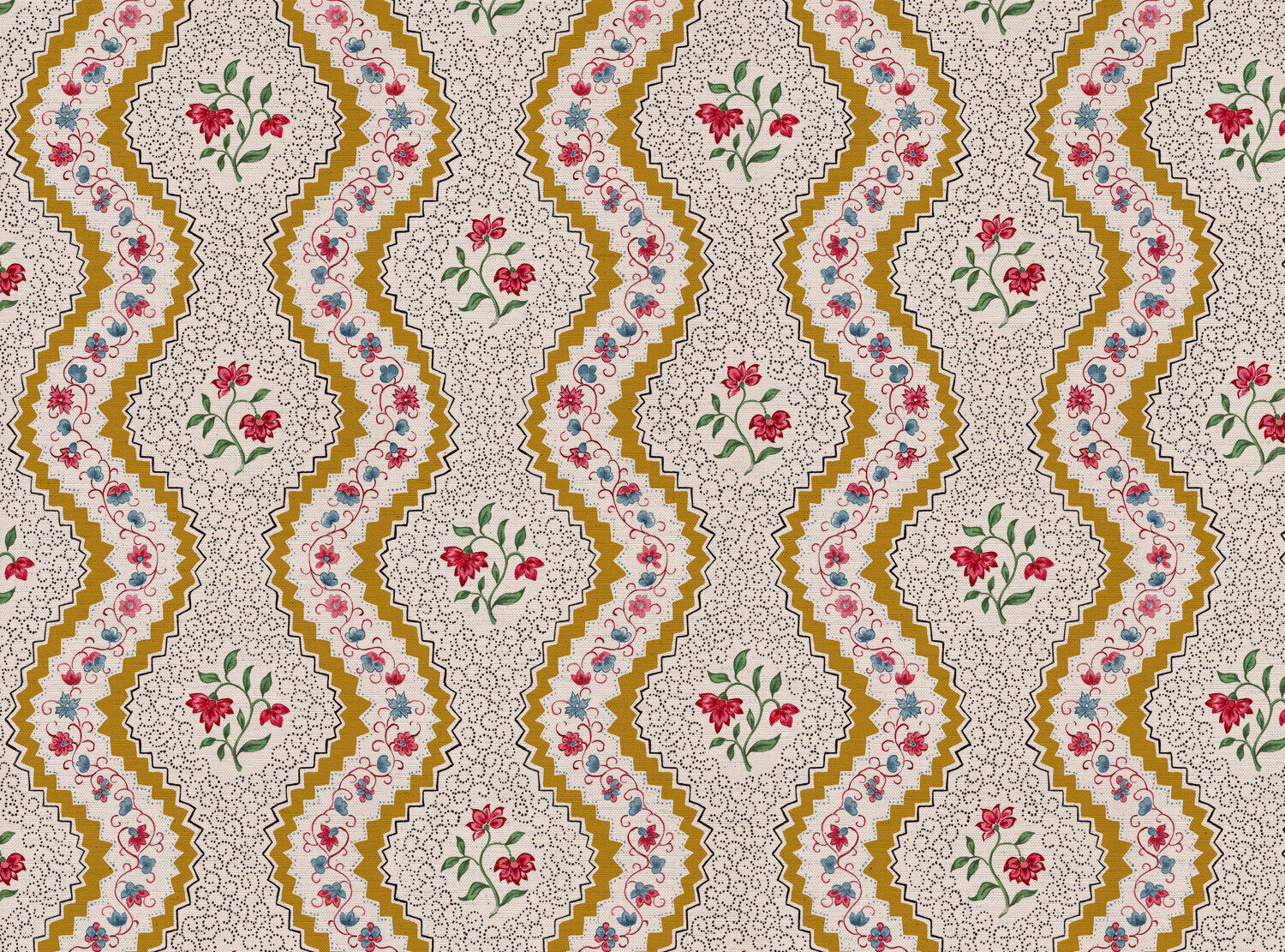 CW: Gold red and blue | BASE: Natural Luxury Linen