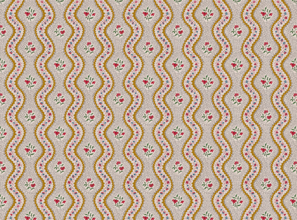CW: Gold red and blue | BASE: Natural Luxury Linen