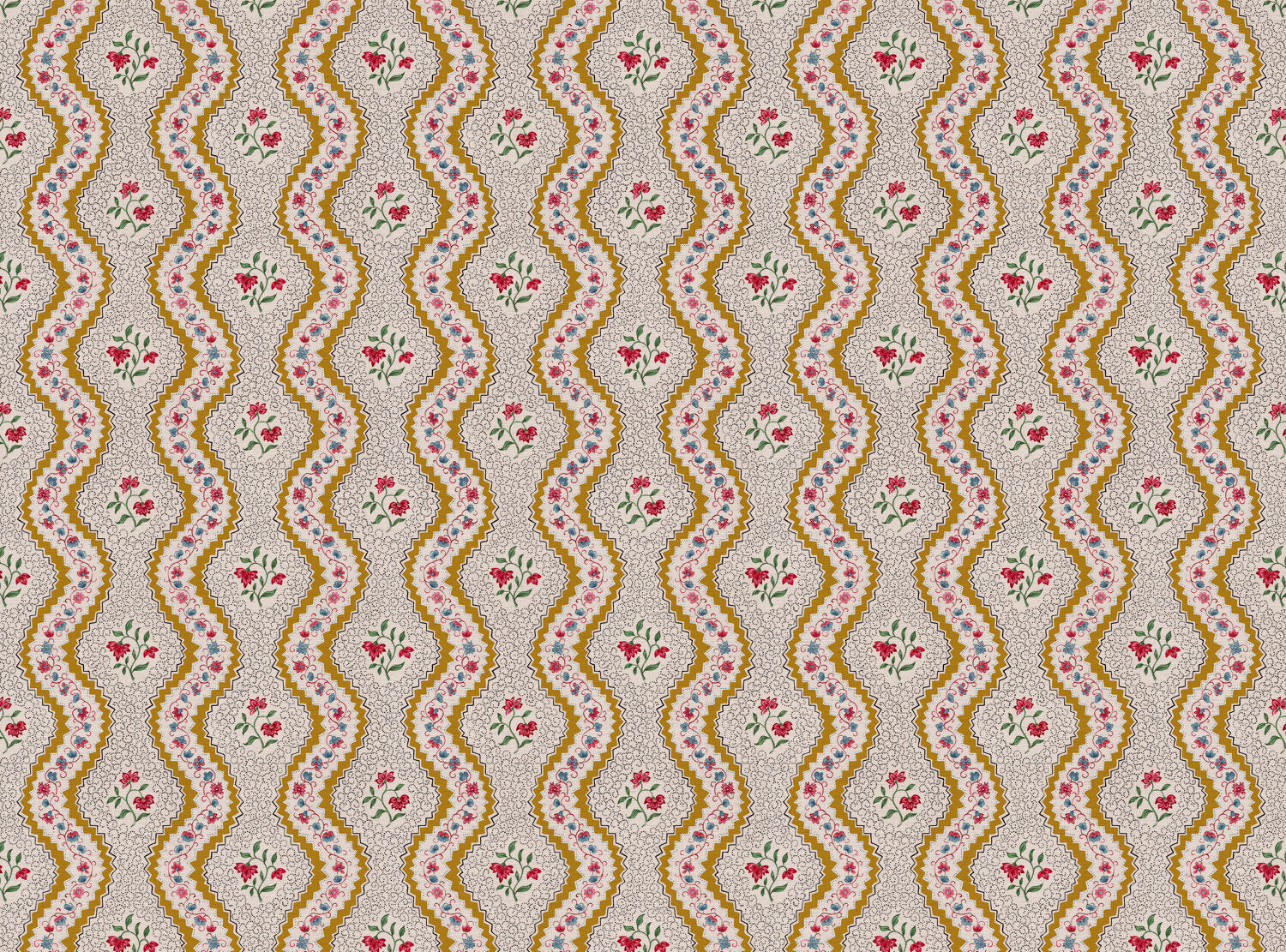 CW: Gold red and blue | BASE: Natural Luxury Linen