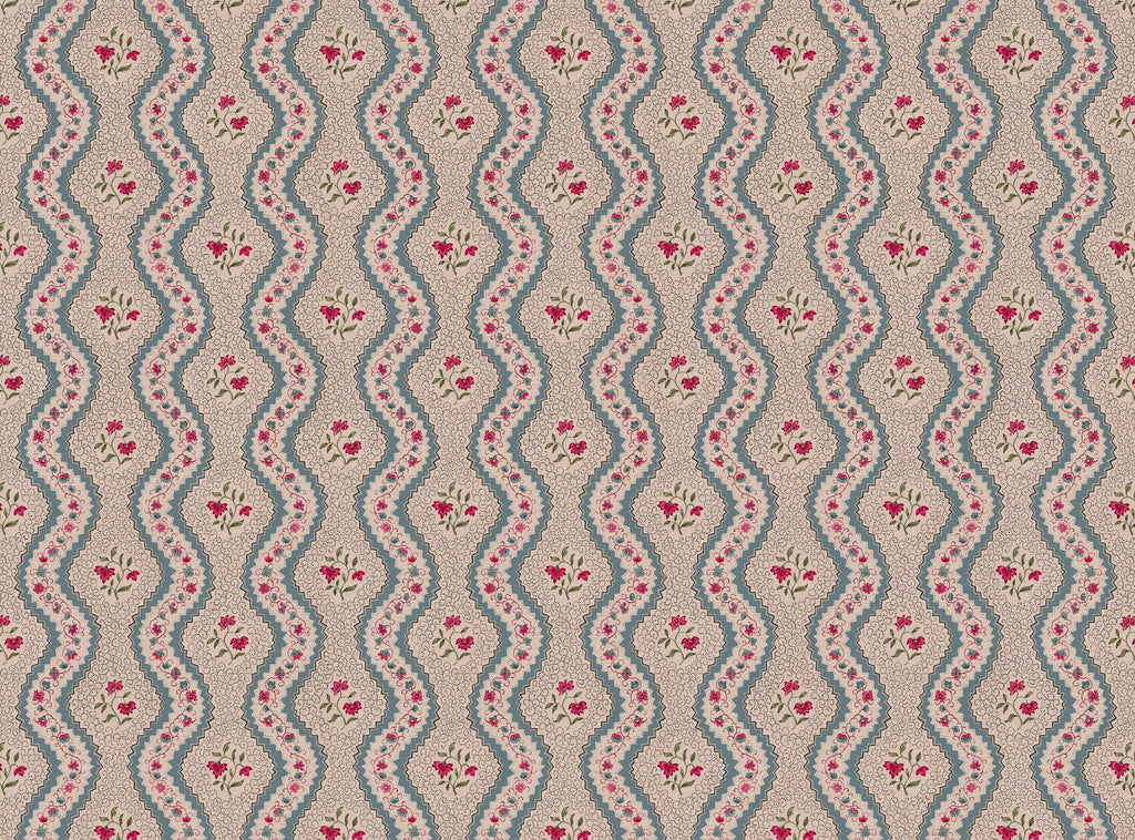 CW: Grey blue pinky red and green | BASE: Natural Luxury Linen