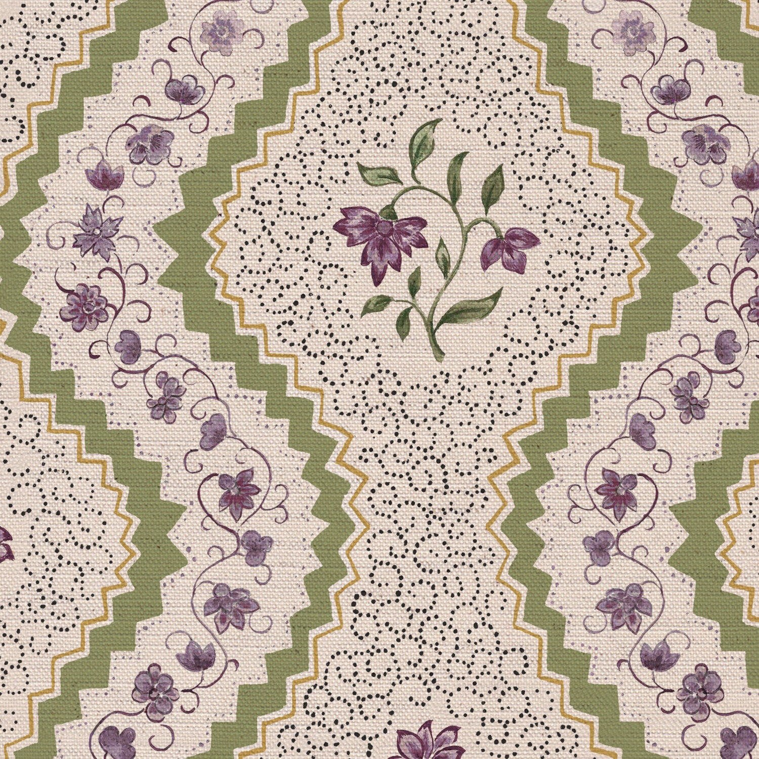CW: Lilac green and yellow | BASE: Natural Luxury Linen | HERO