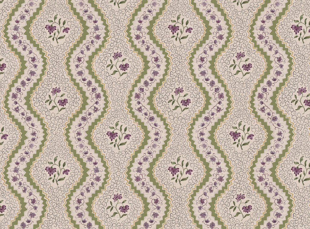 CW: Lilac green and yellow | BASE: Natural Luxury Linen