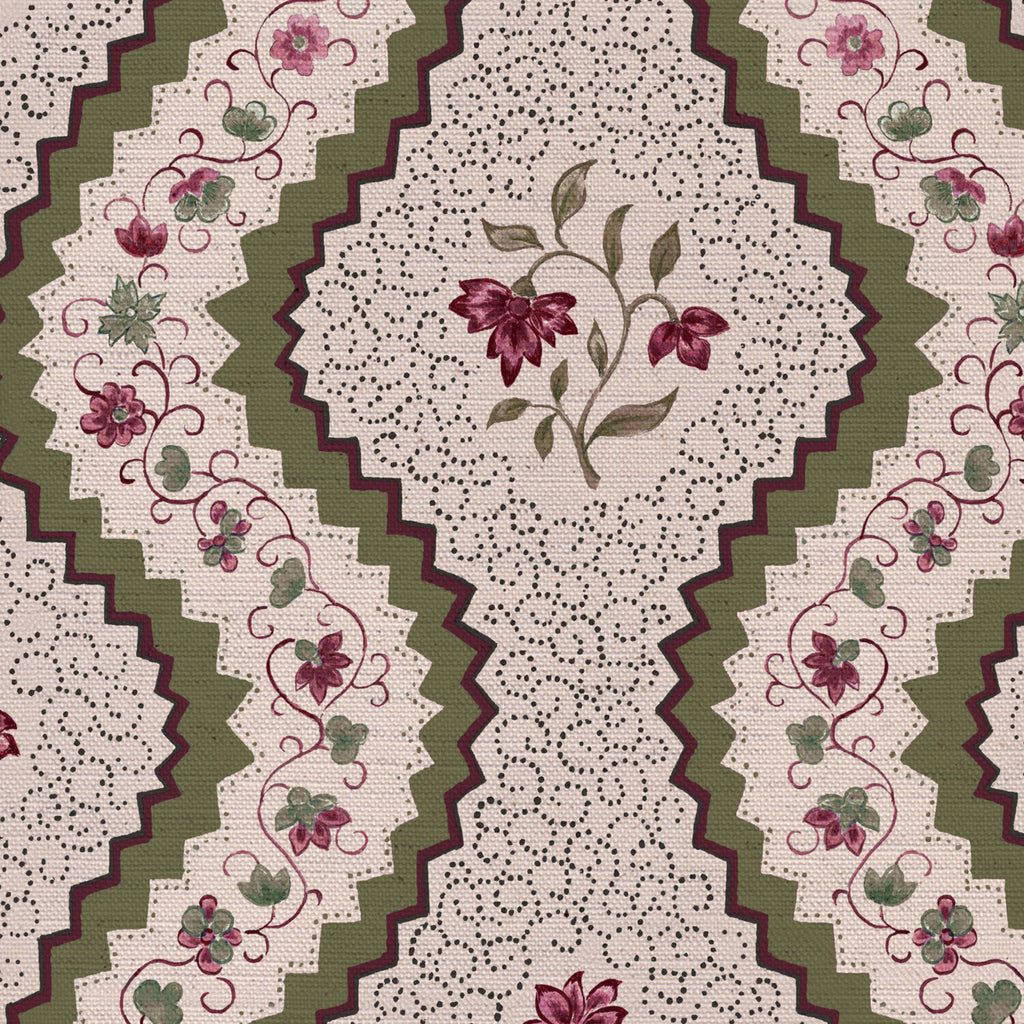 CW: Plum and green | BASE: Natural Luxury Linen | HERO