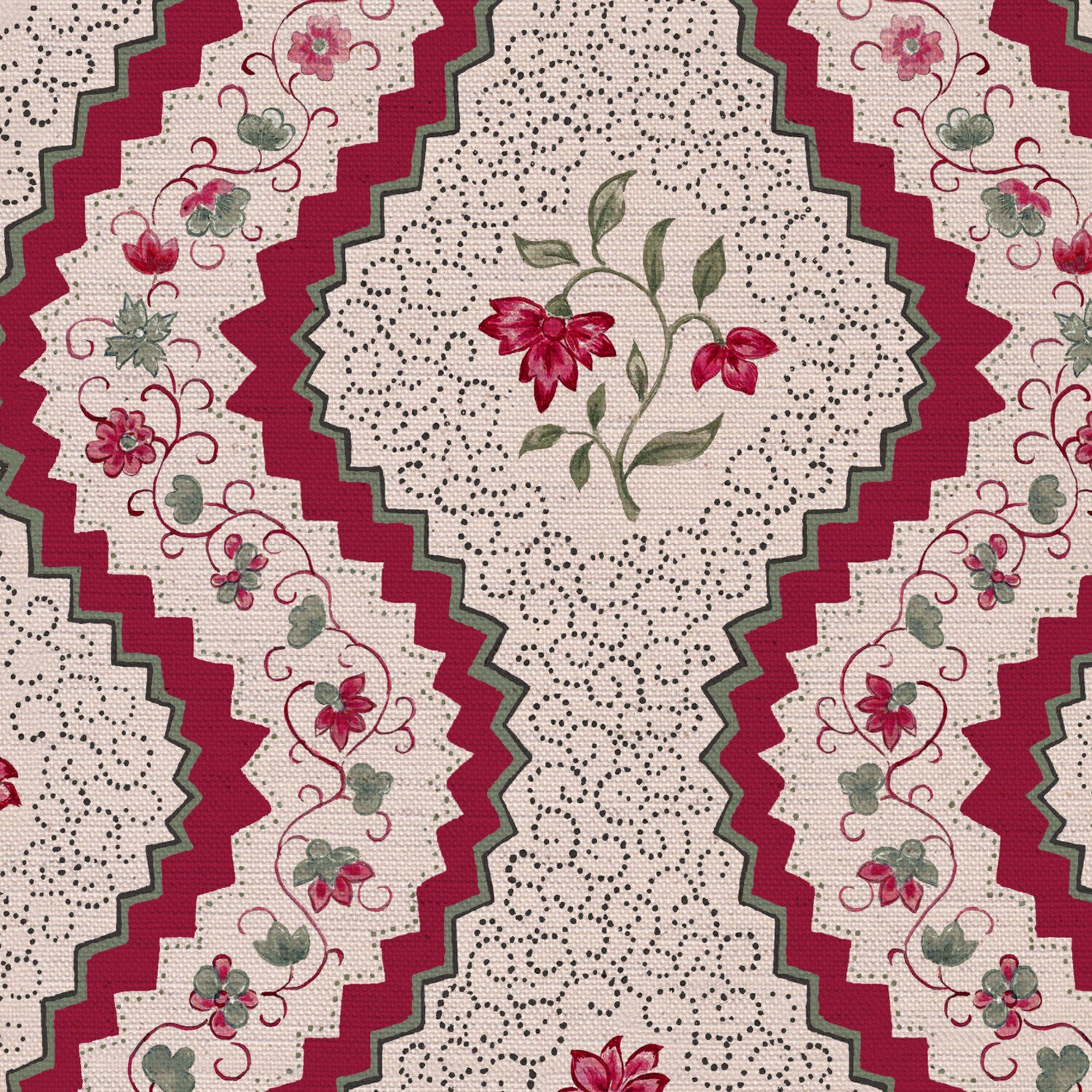 CW: Rich red and green | BASE: Natural Luxury Linen | HERO