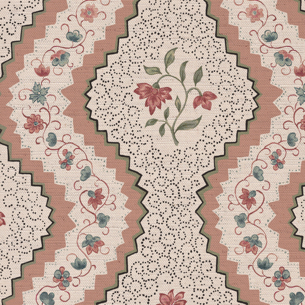 CW: Soft putty pink and grey green | BASE: Natural Luxury Linen | HERO