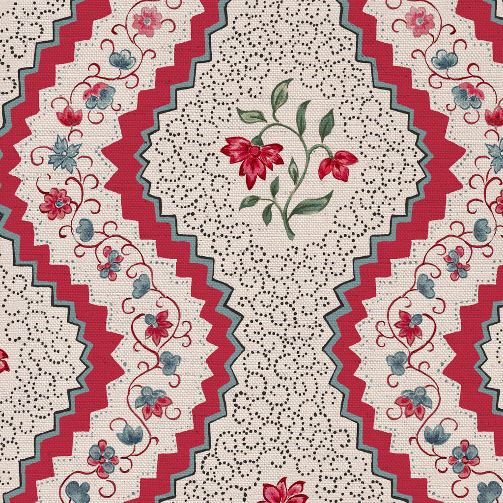 CW: Warm red and blue and green | BASE: Natural Luxury Linen | HERO