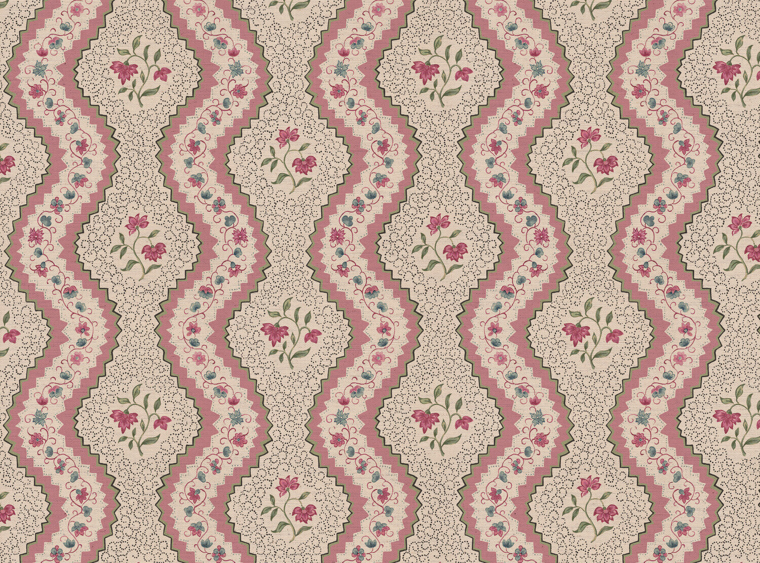 CW: Wild orchid pink and green | BASE: Natural Luxury Linen