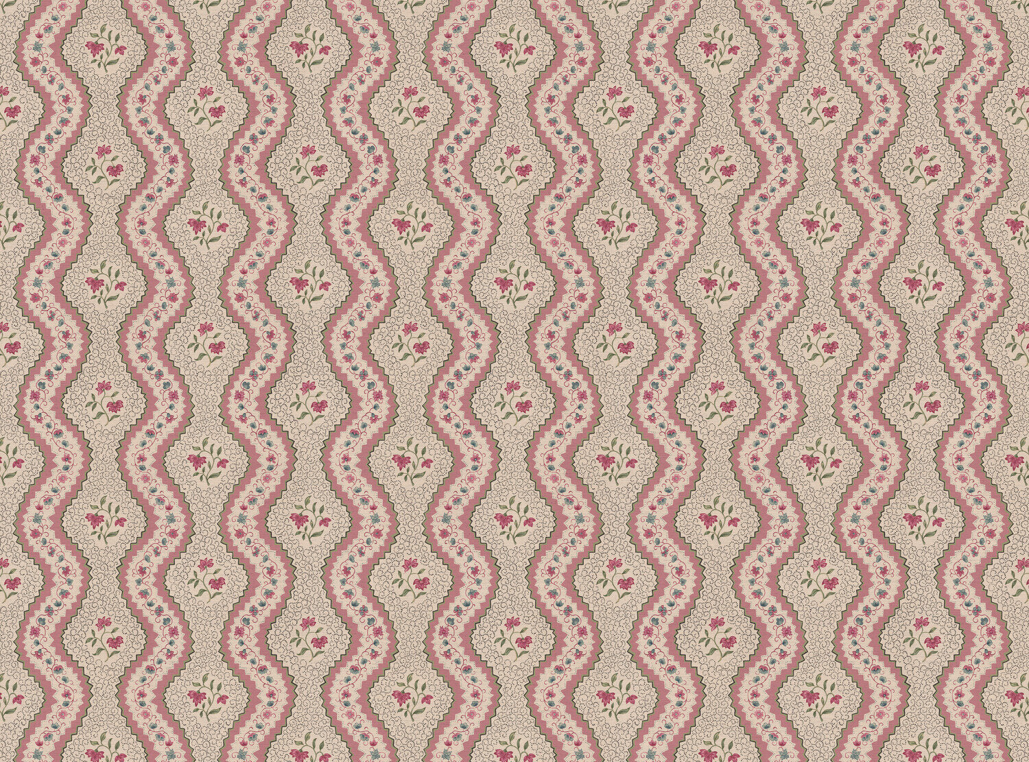 CW: Wild orchid pink and green | BASE: Natural Luxury Linen