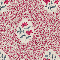 Pinky red and grey blue