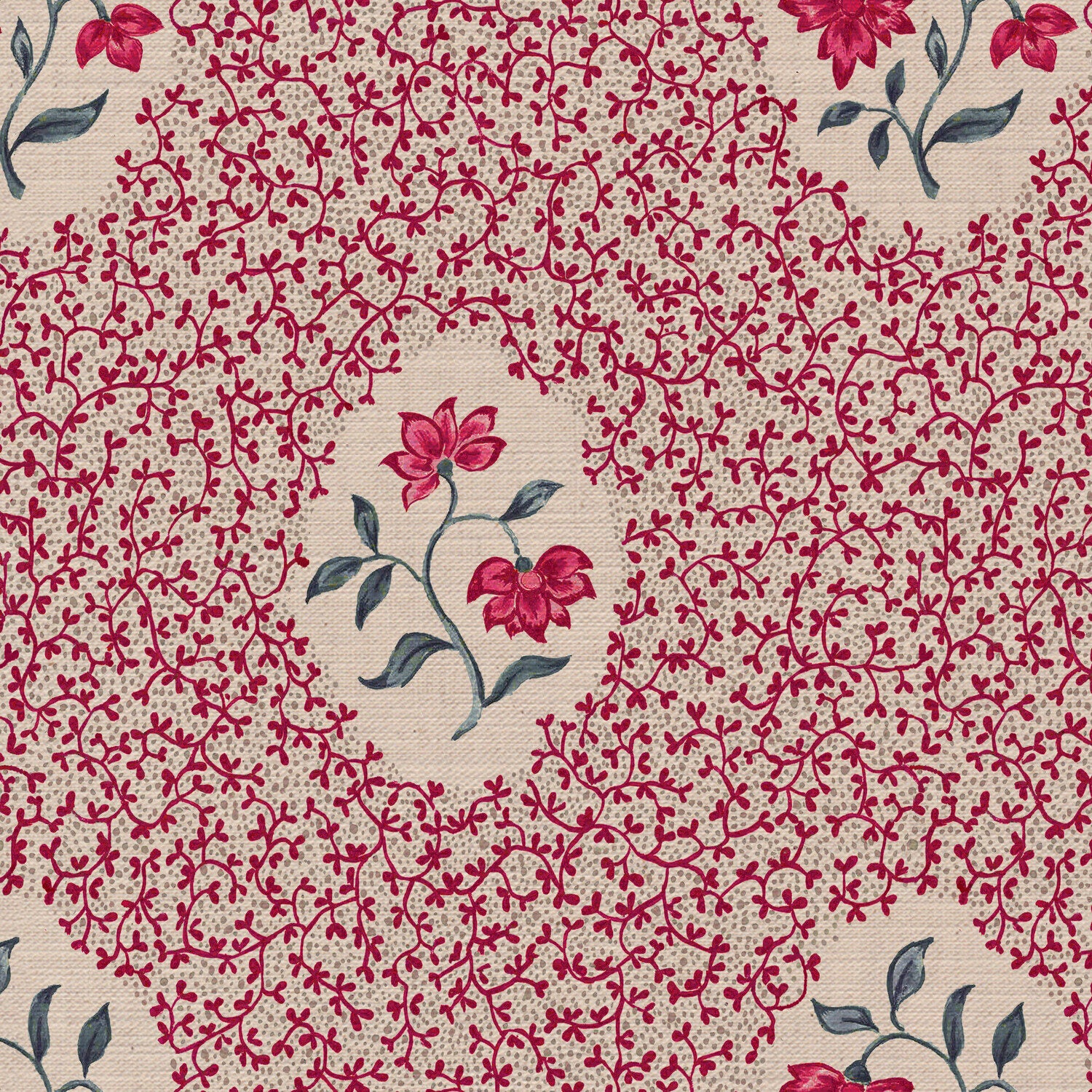 CW: Pinky red and grey blue | BASE: Mercia Linen | HERO