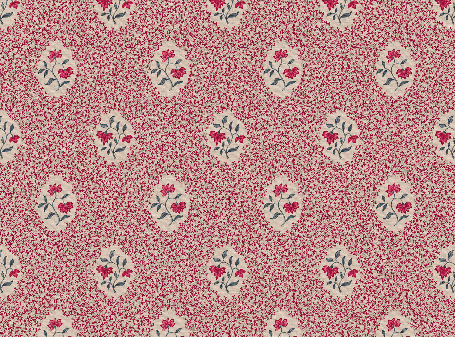 CW: Pinky red and grey blue | BASE: Mercia Linen