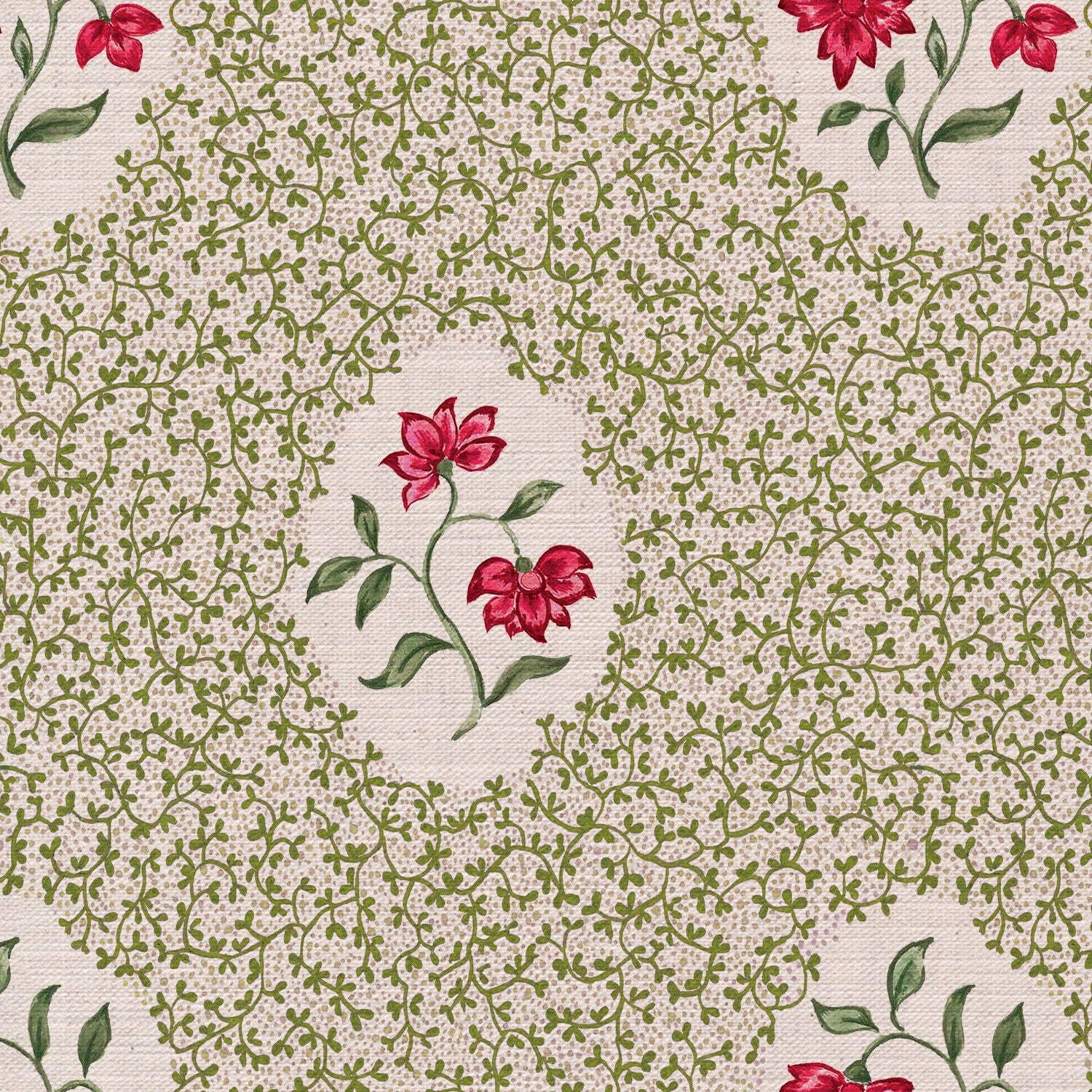 CW: Apple green and red | BASE: Mercia Linen | HERO