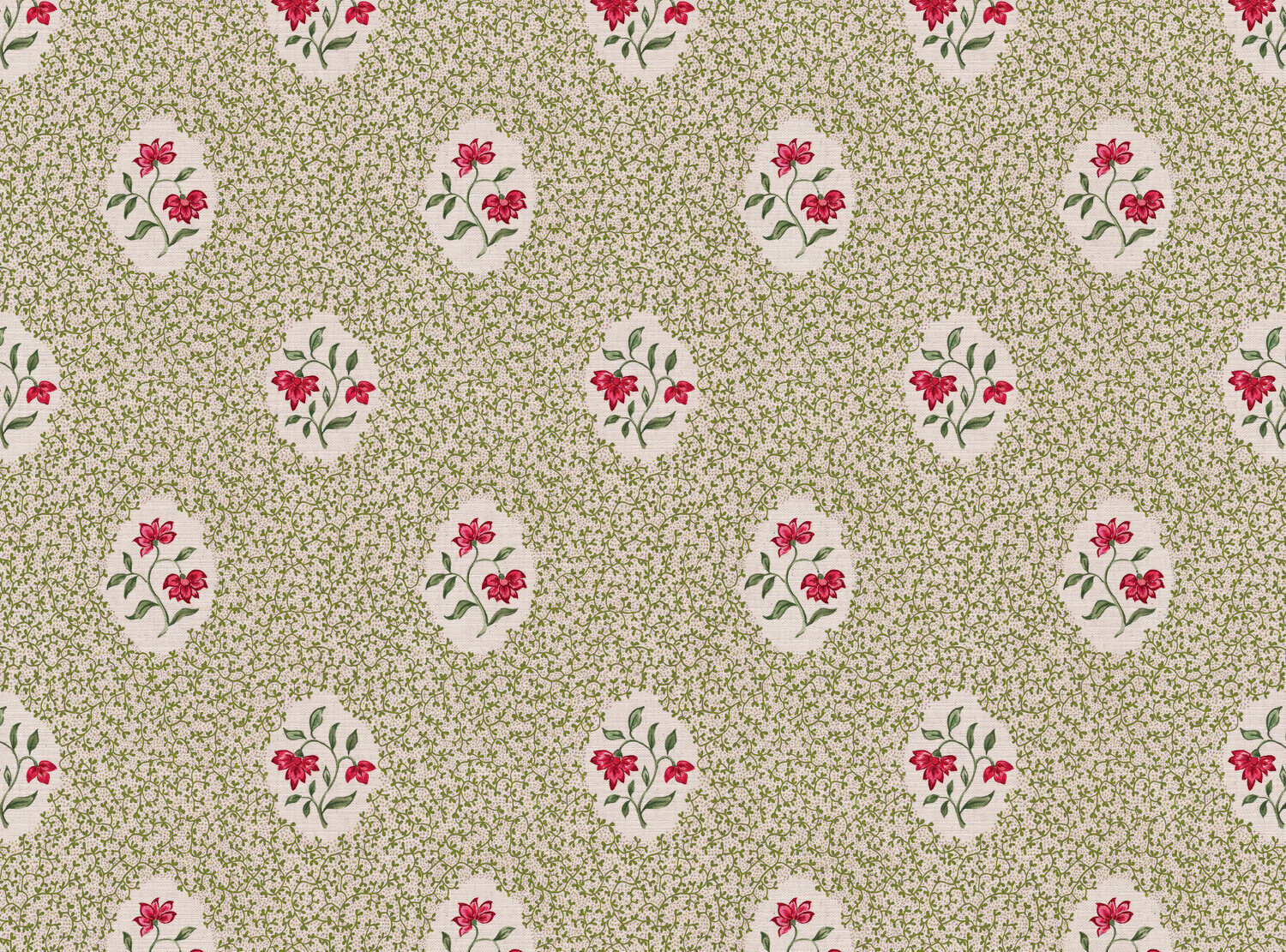 CW: Apple green and red | BASE: Mercia Linen