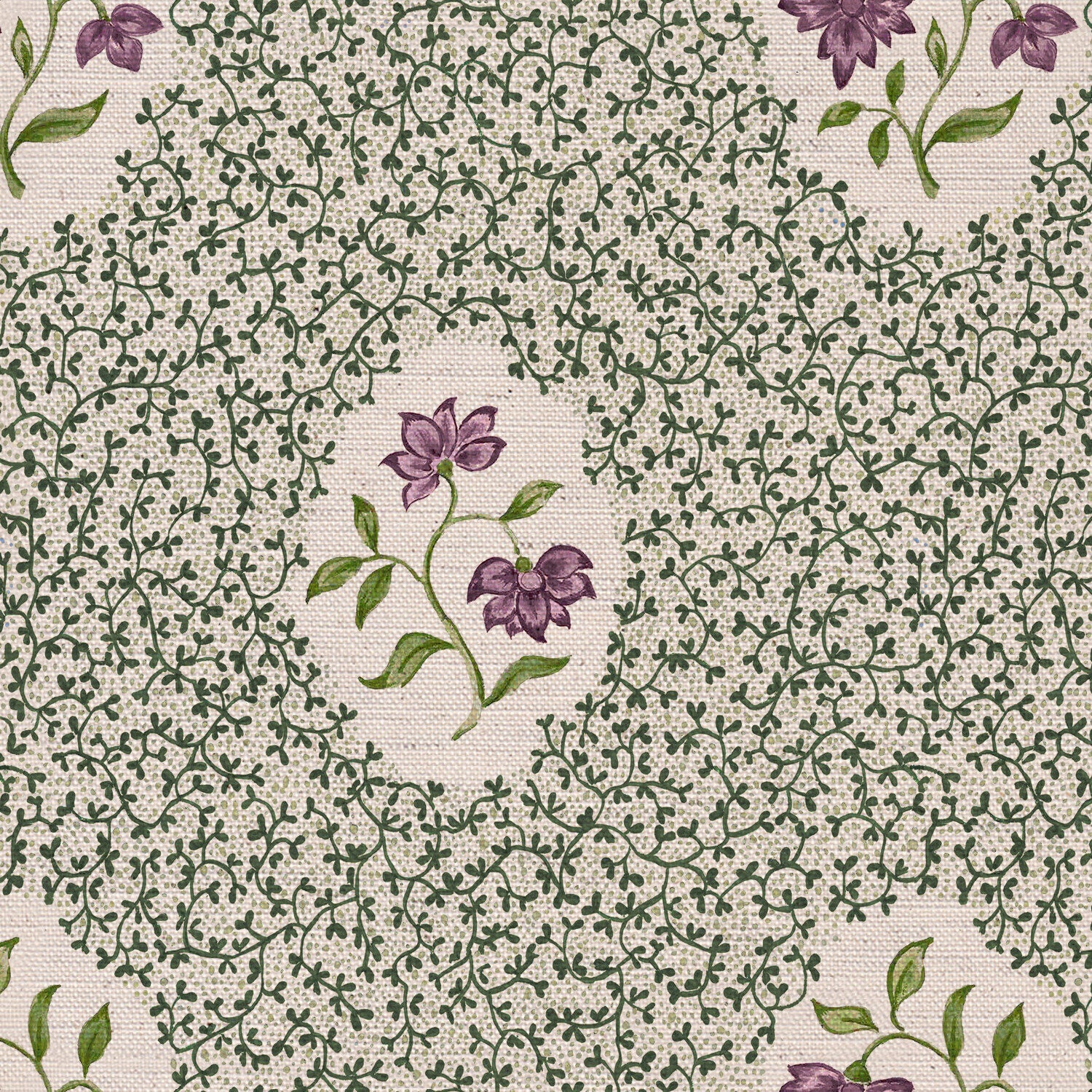 CW: Lilac and green | BASE: Natural Luxury Linen | HERO