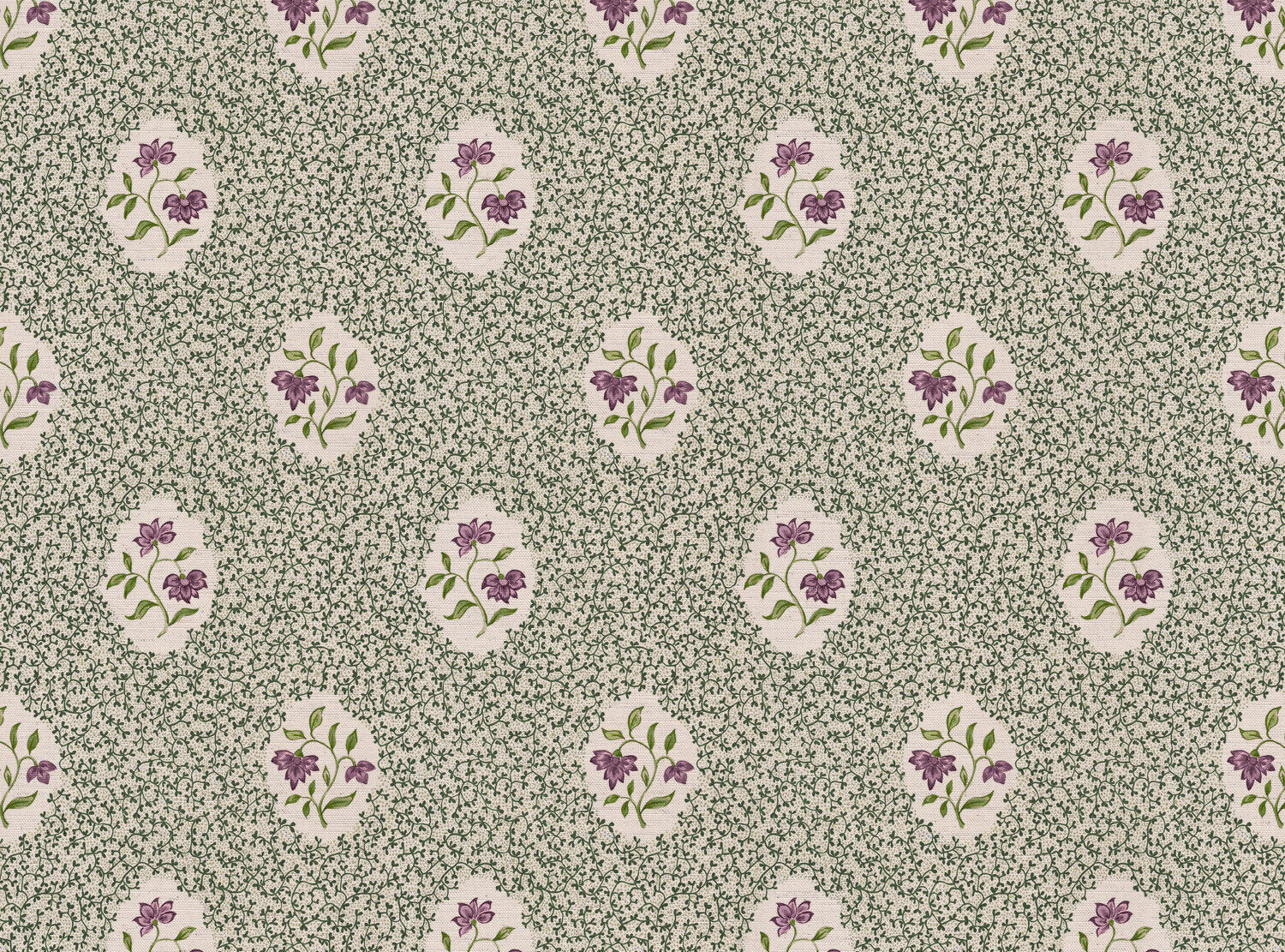 CW: Lilac and green | BASE: Natural Luxury Linen