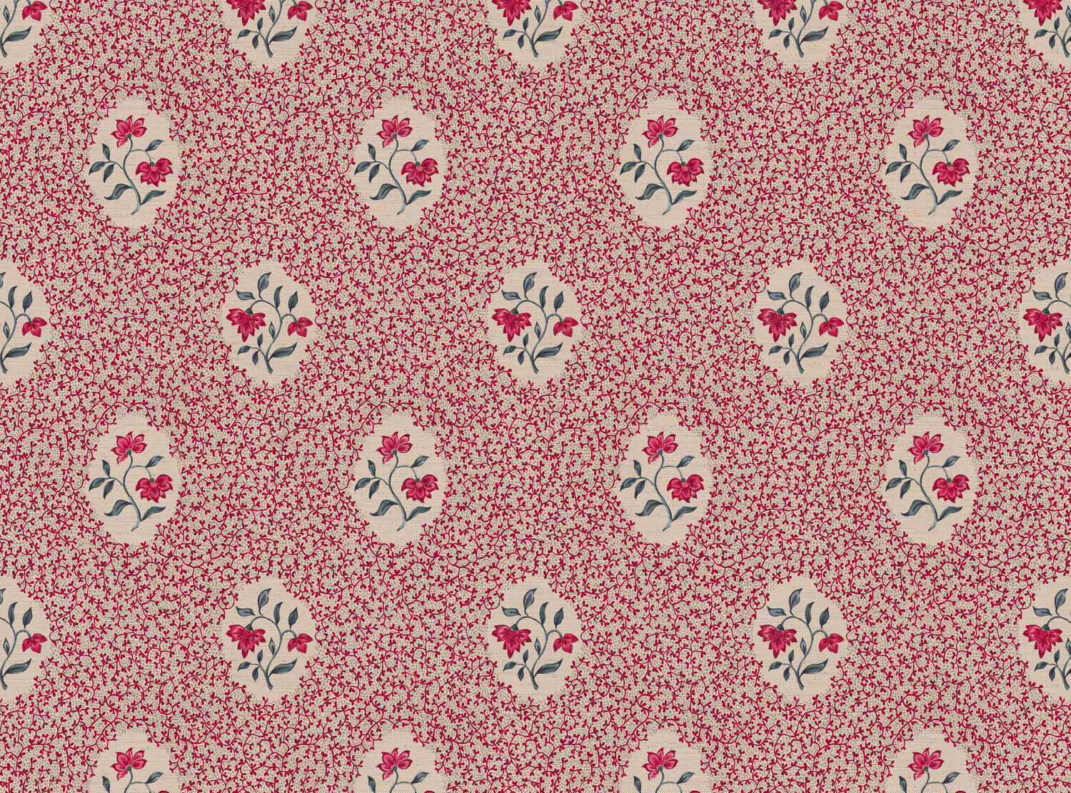 CW: Pinky red and grey blue | BASE: Natural Luxury Linen
