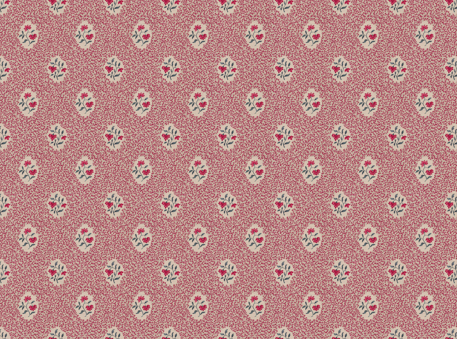 CW: Pinky red and grey blue | BASE: Natural Luxury Linen