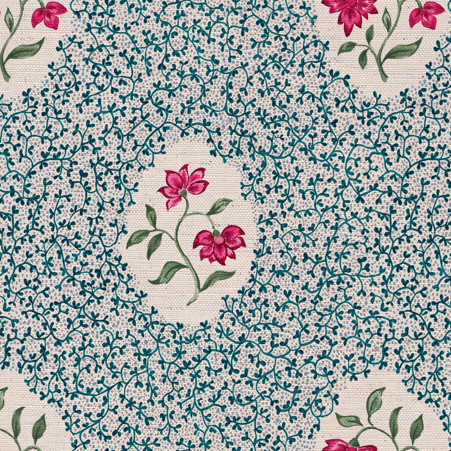 CW: Blue and pink | BASE: Natural Luxury Linen | HERO