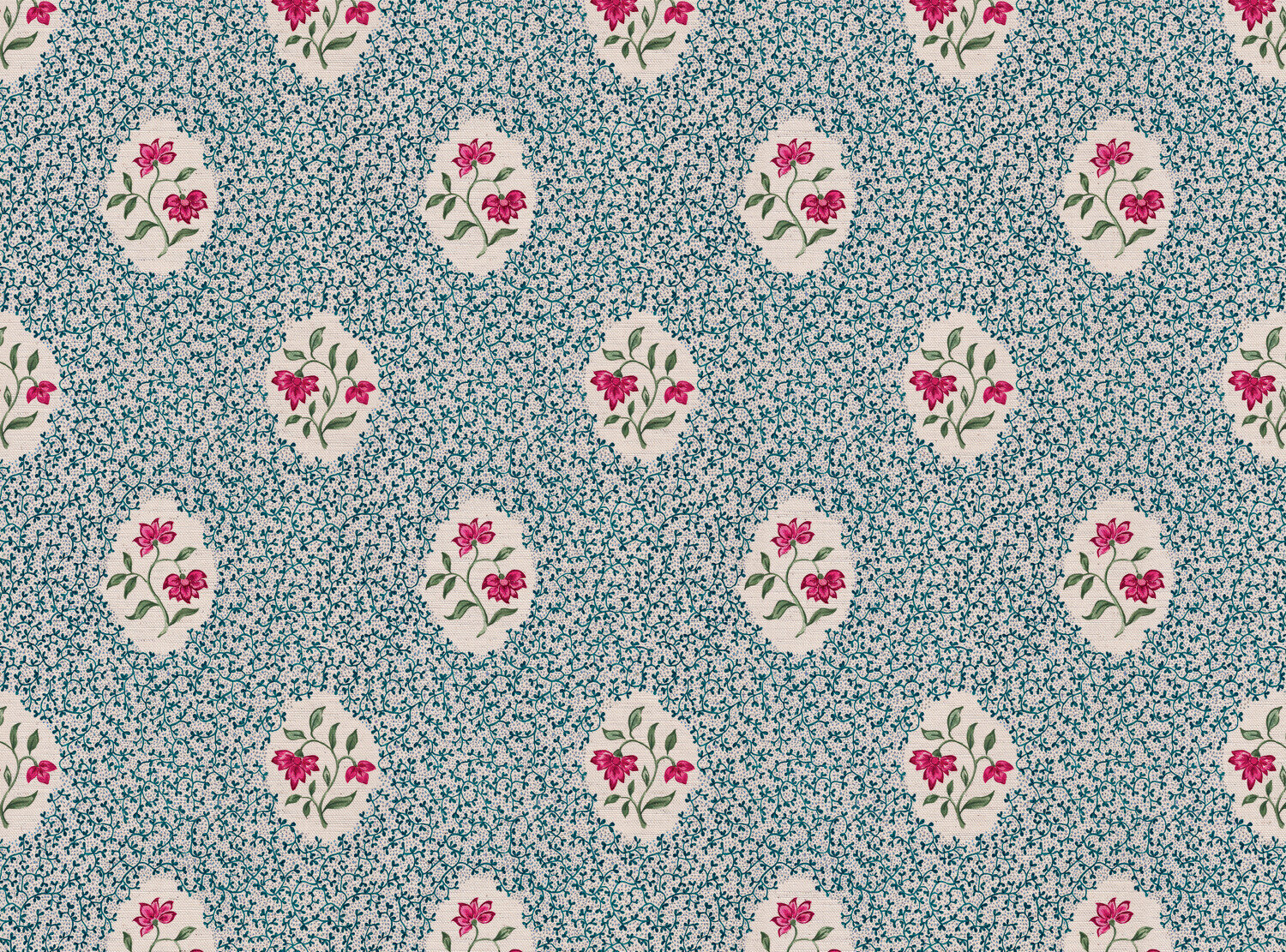 CW: Blue and pink | BASE: Natural Luxury Linen