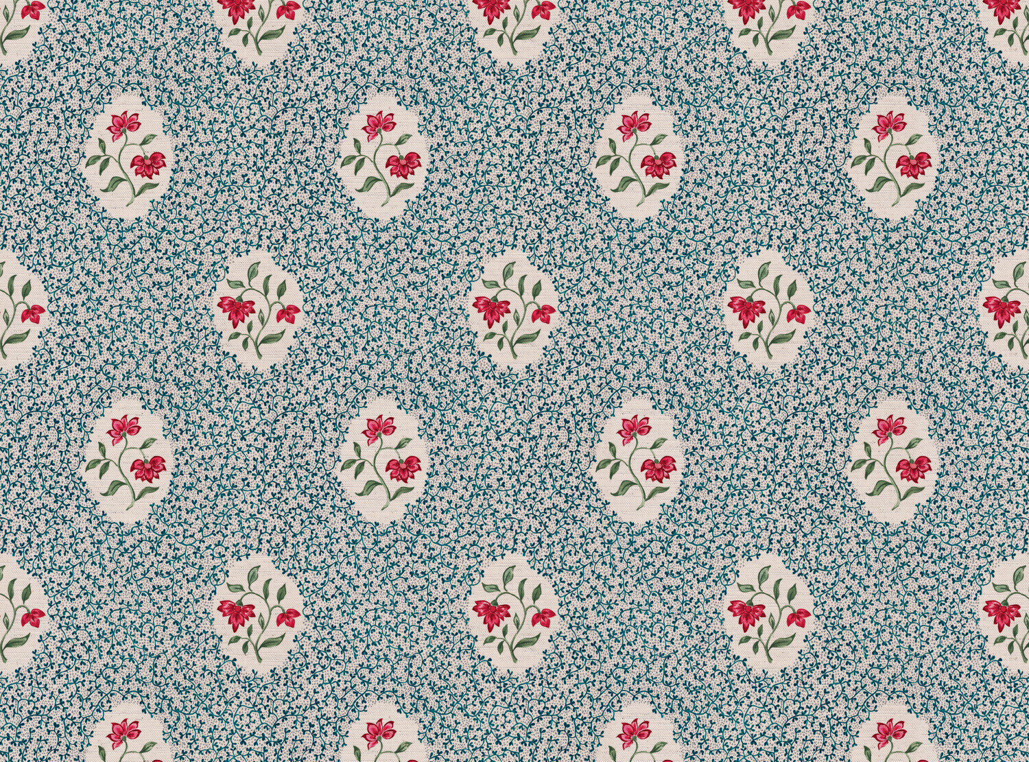 CW: Blue and red | BASE: Natural Luxury Linen