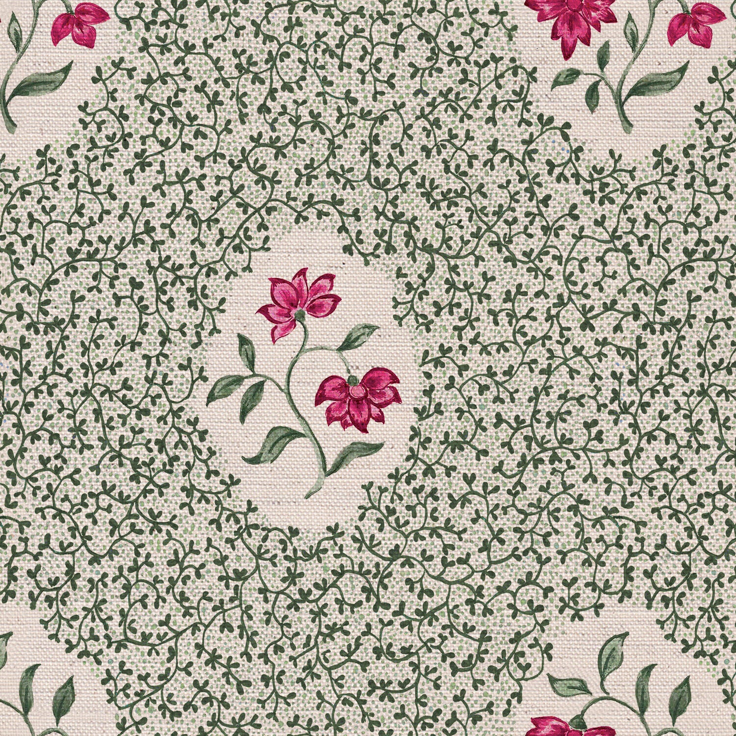 CW: Green and pink | BASE: Natural Luxury Linen | HERO