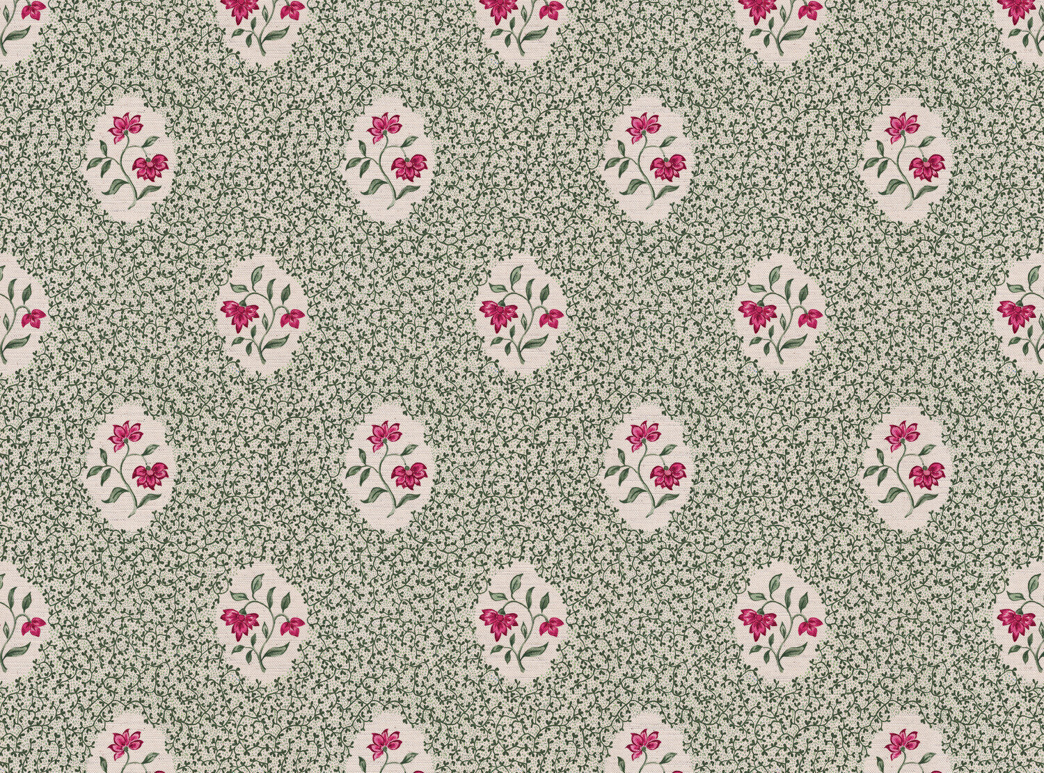 CW: Green and pink | BASE: Natural Luxury Linen