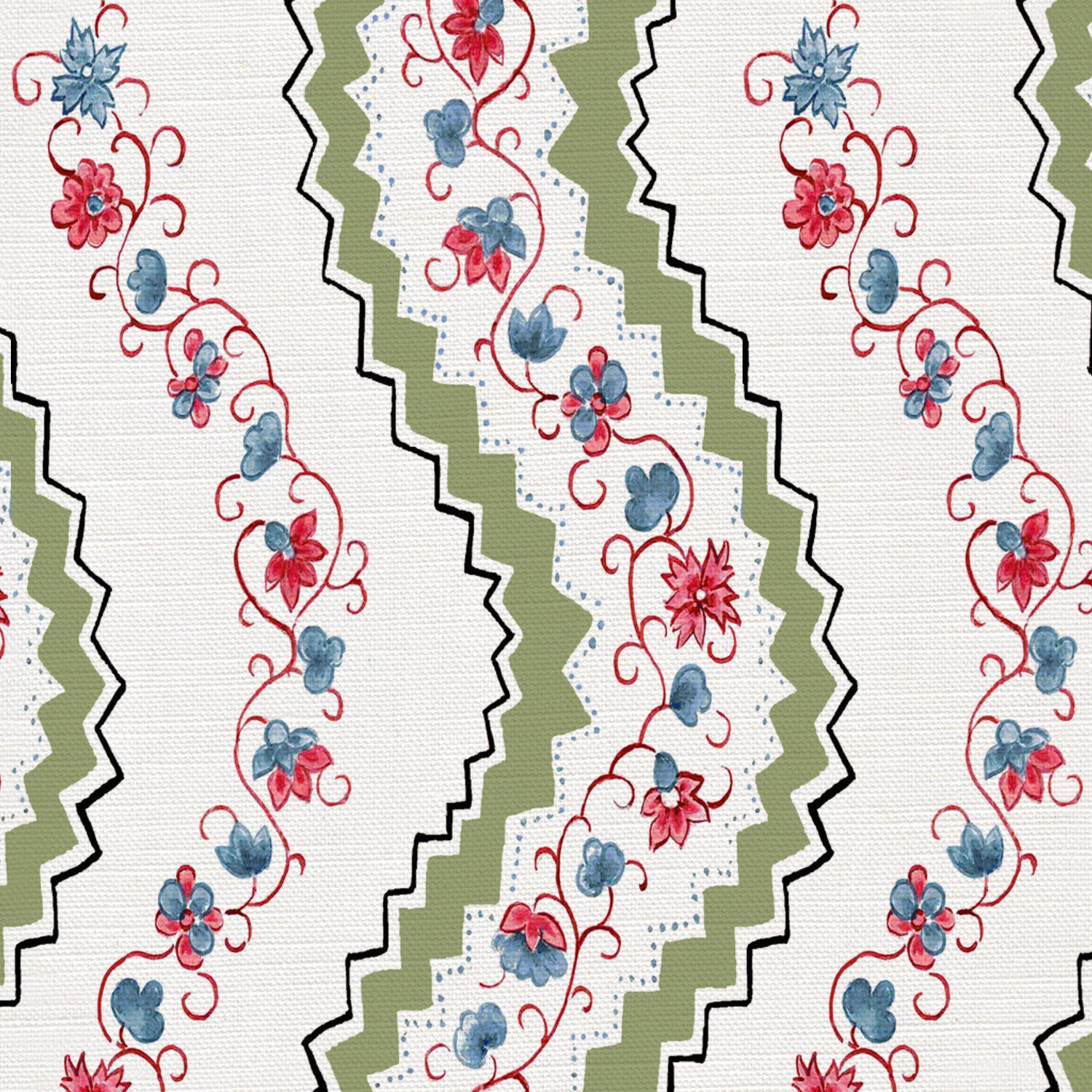 CW: Apple green red and blue | BASE: Luxury Linen | HERO