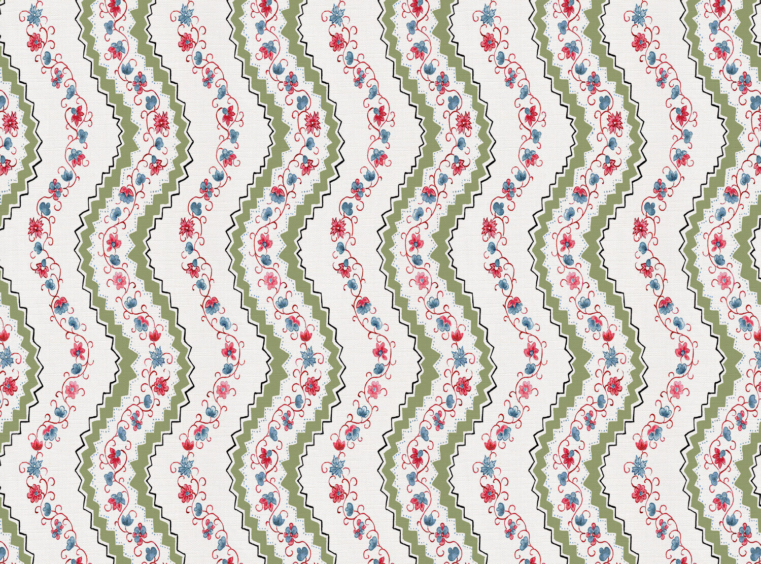 CW: Apple green red and blue | BASE: Luxury Linen