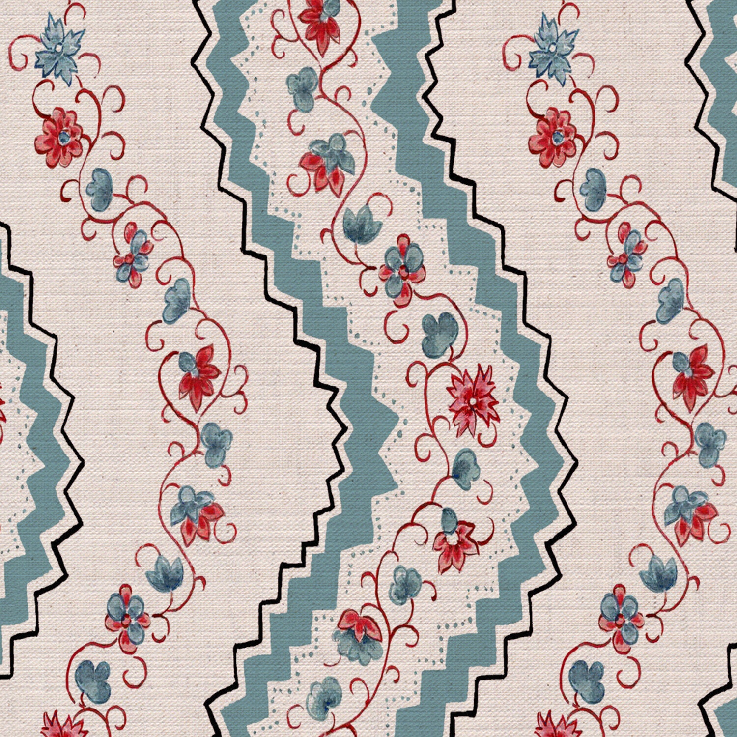 CW: Blue and red | BASE: Mercia Linen | HERO