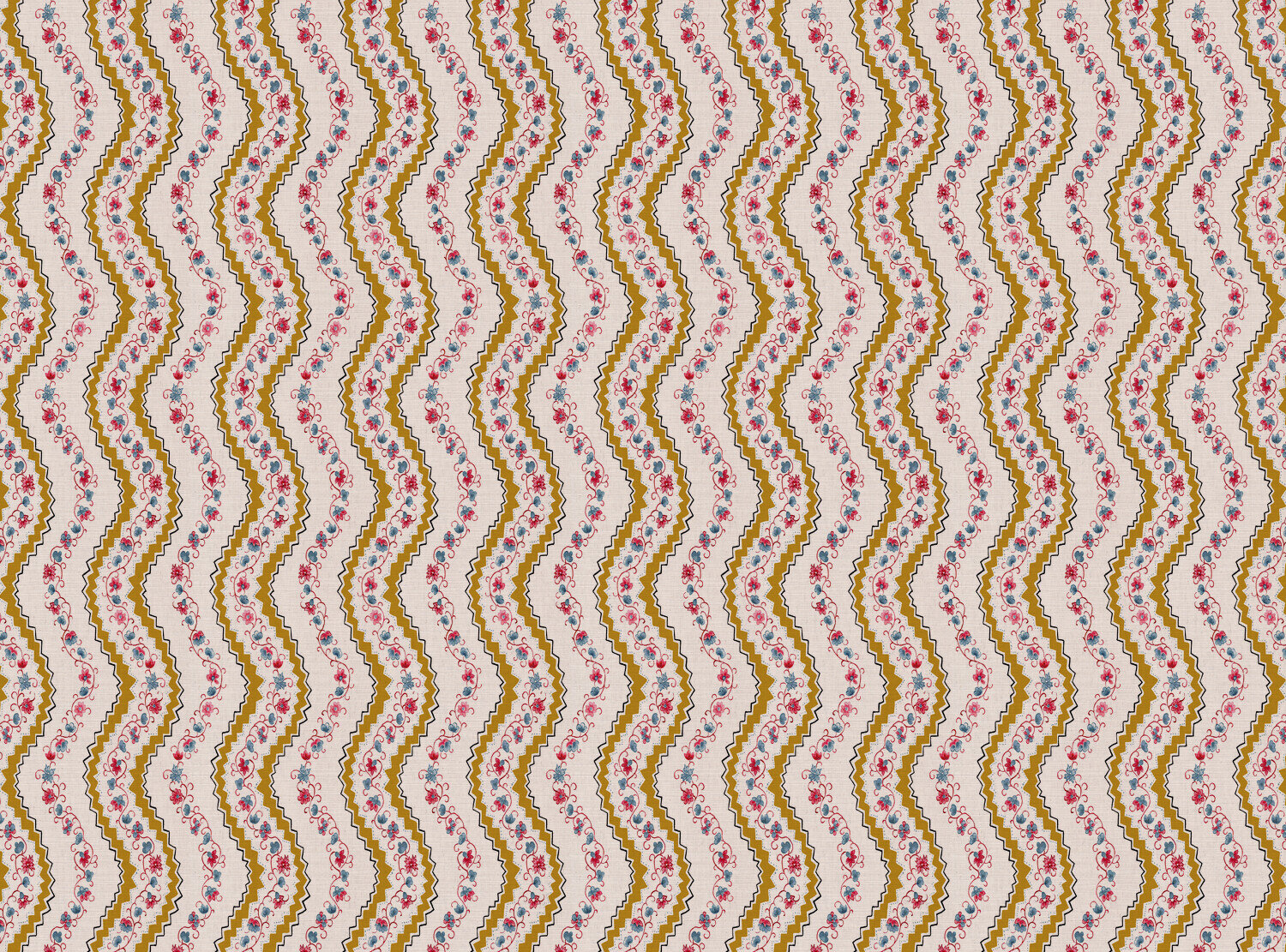CW: Gold red and blue | BASE: Mercia Linen