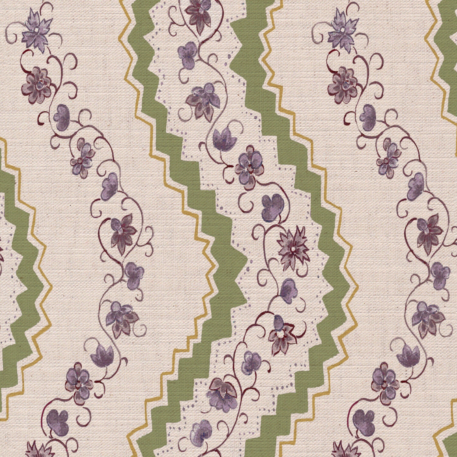 CW: Lilac green and yellow | BASE: Mercia Linen | HERO