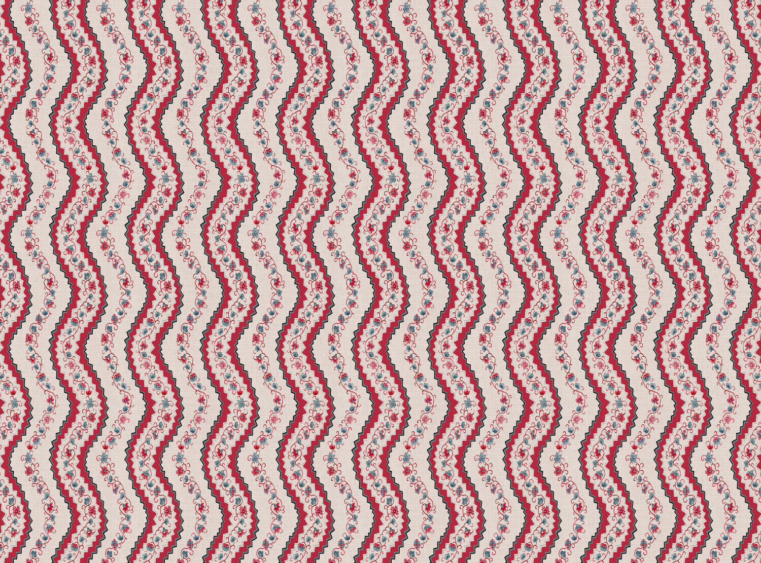 CW: Warm red blue and green | BASE: Mercia Linen