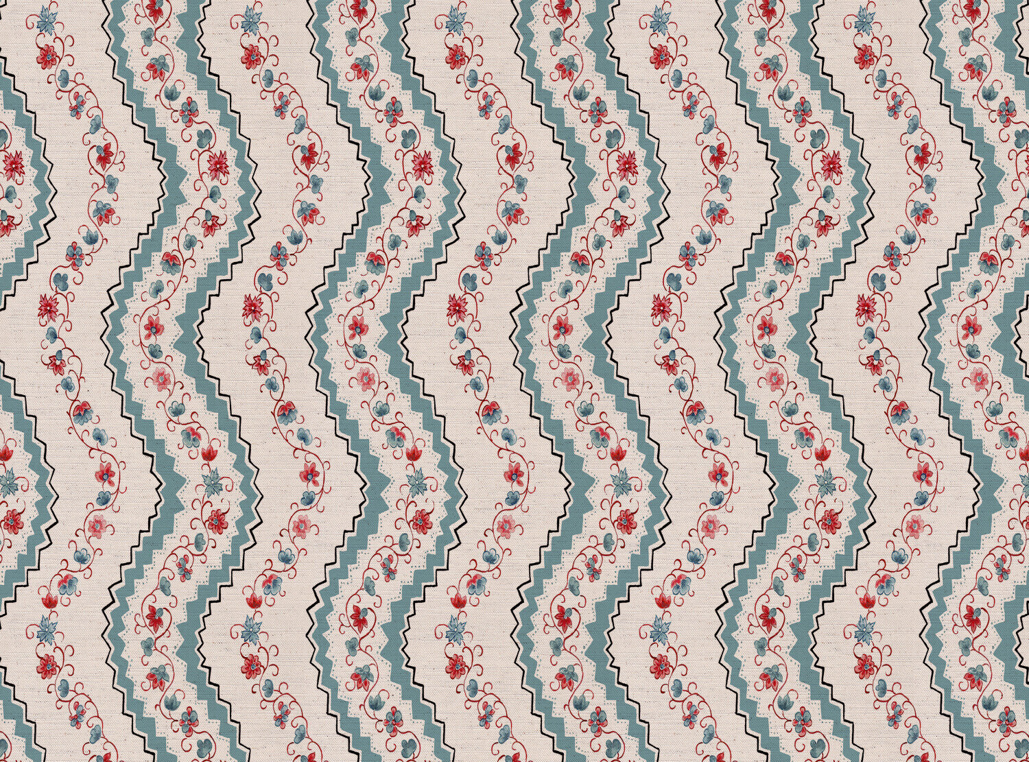 CW: Blue and red | BASE: Natural Luxury Linen
