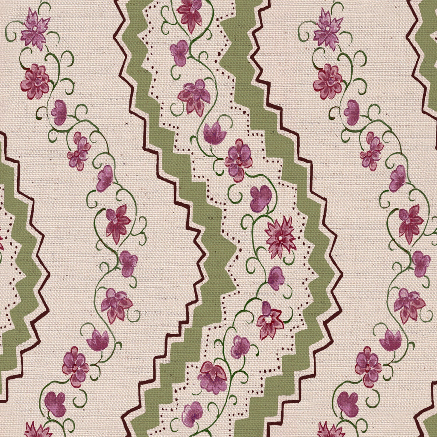 CW: Dusky rose and green | BASE: Natural Luxury Linen | HERO