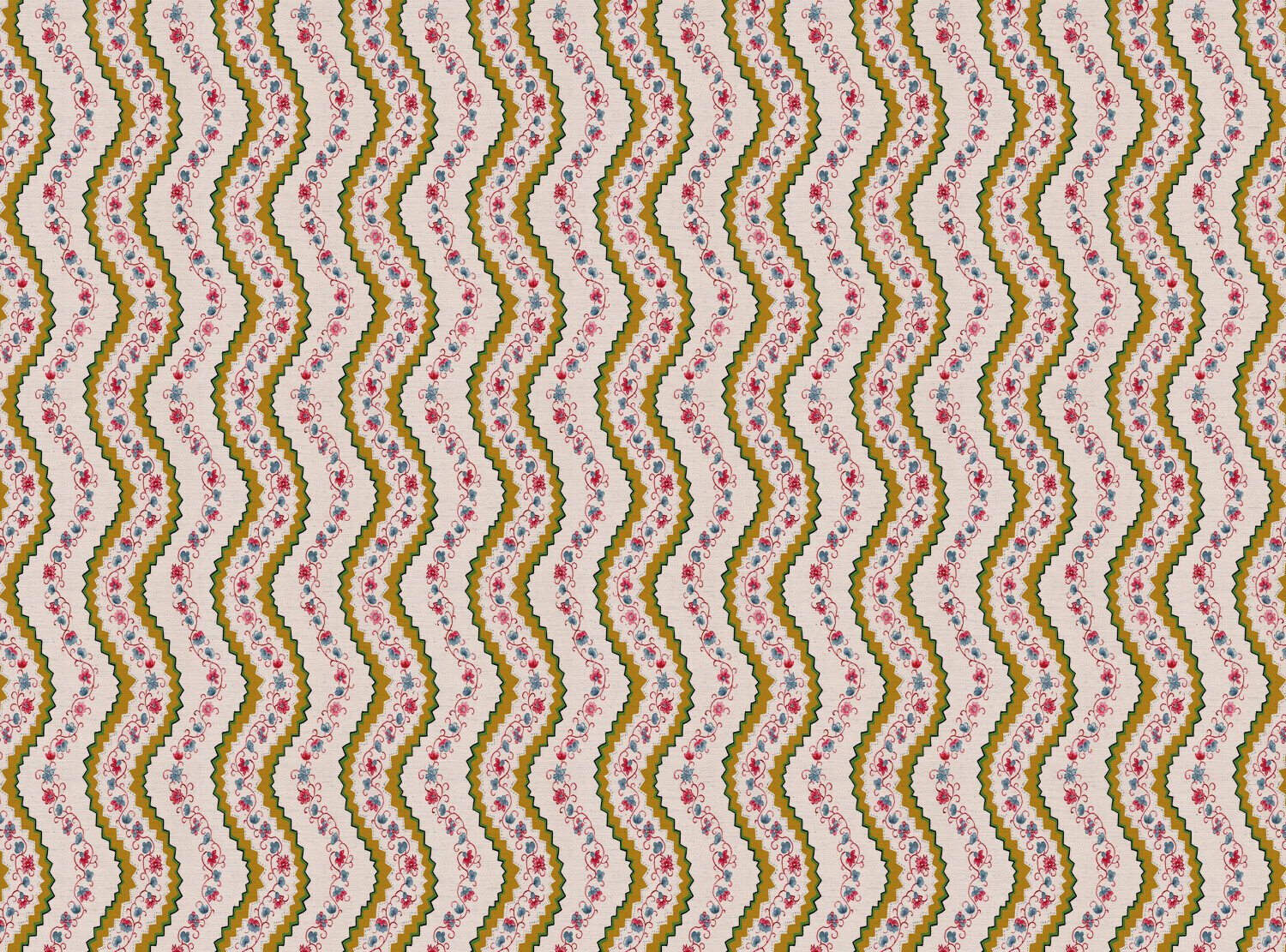CW: Gold green red and blue | BASE: Natural Luxury Linen
