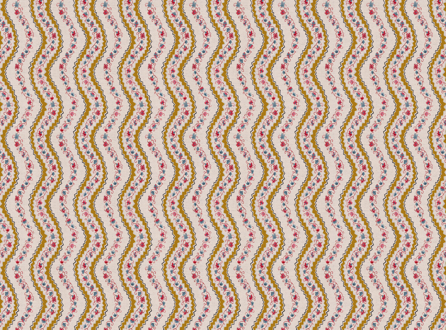 CW: Gold red and blue | BASE: Natural Luxury Linen