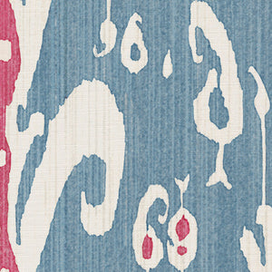 Soft blue and pinky red