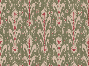 Sage green and red