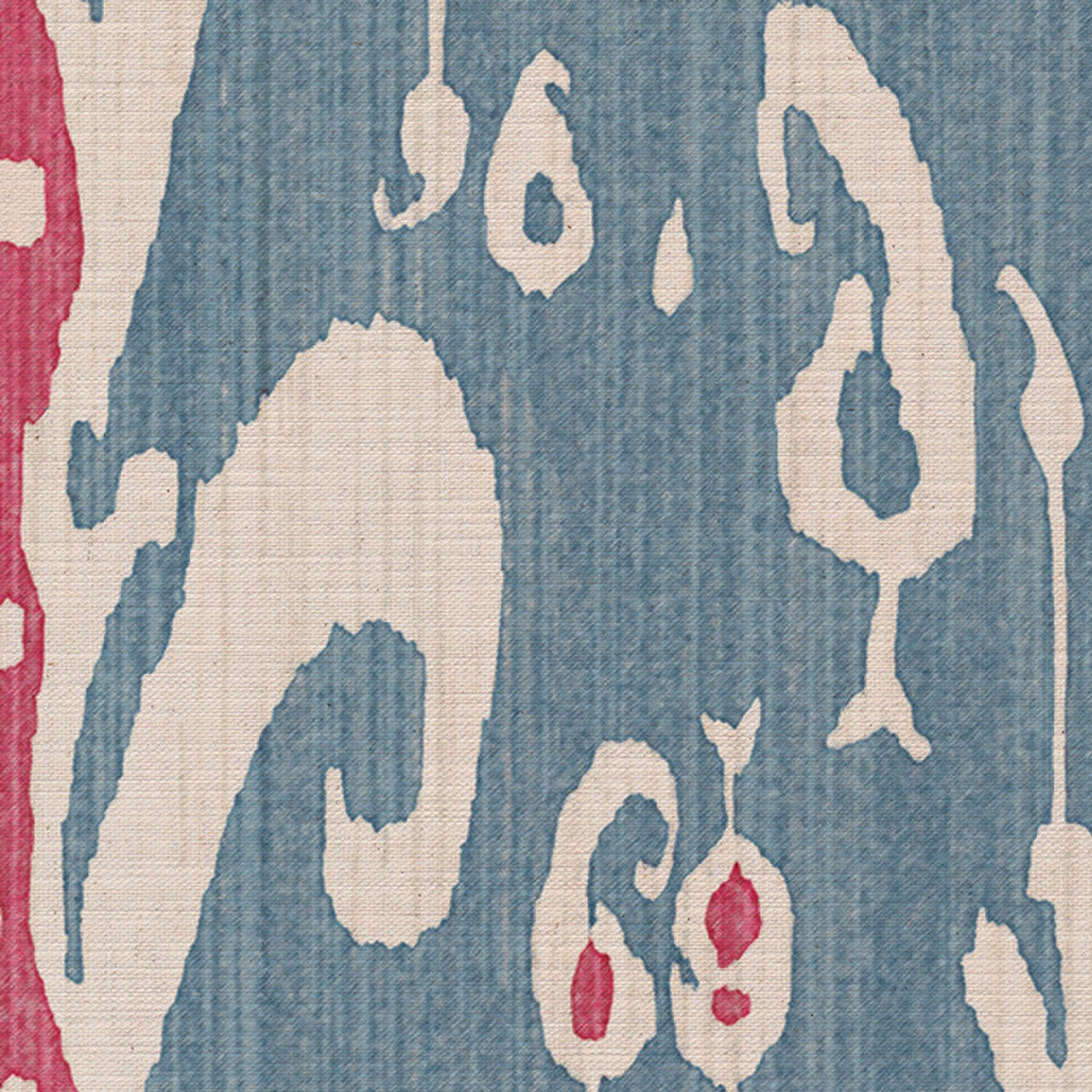 CW: Soft blue and pinky red | BASE: Mercia Linen | HERO
