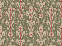 Sage green and red