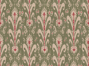 Sage green and red