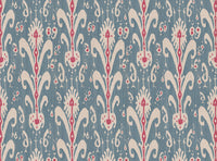 Soft blue and pinky red