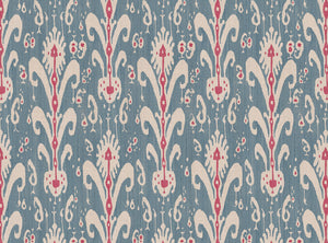 Soft blue and pinky red