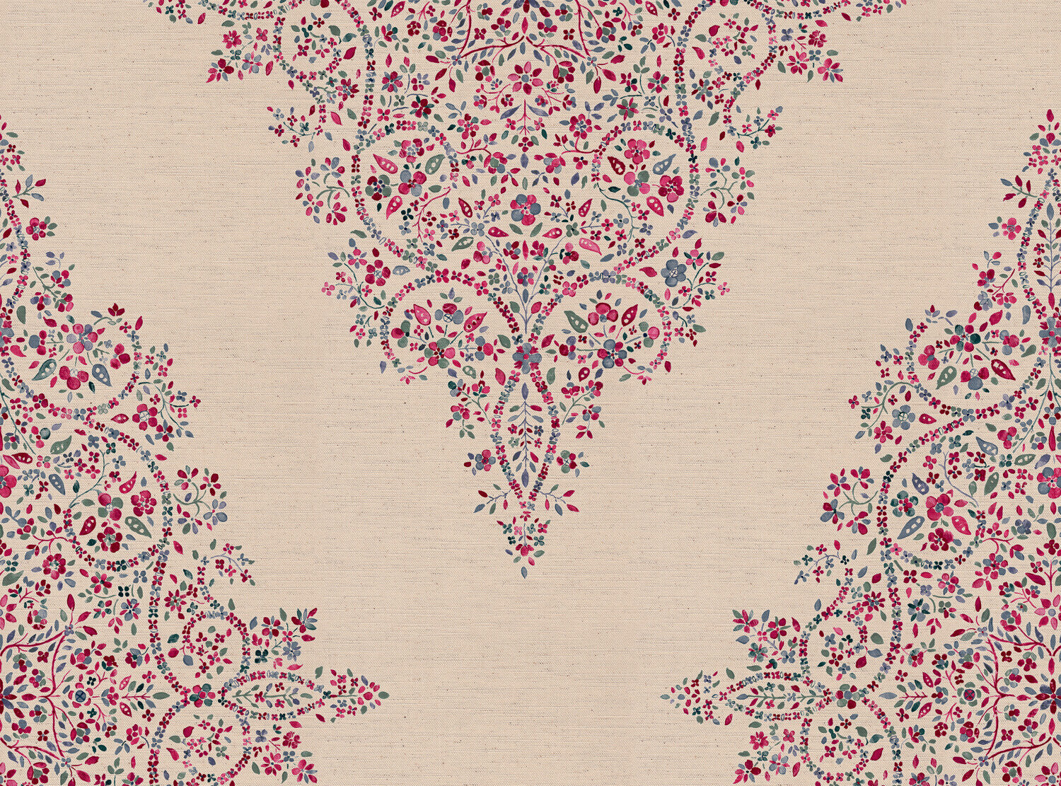 CW: Pinky red and grey blue | BASE: Natural Luxury Linen