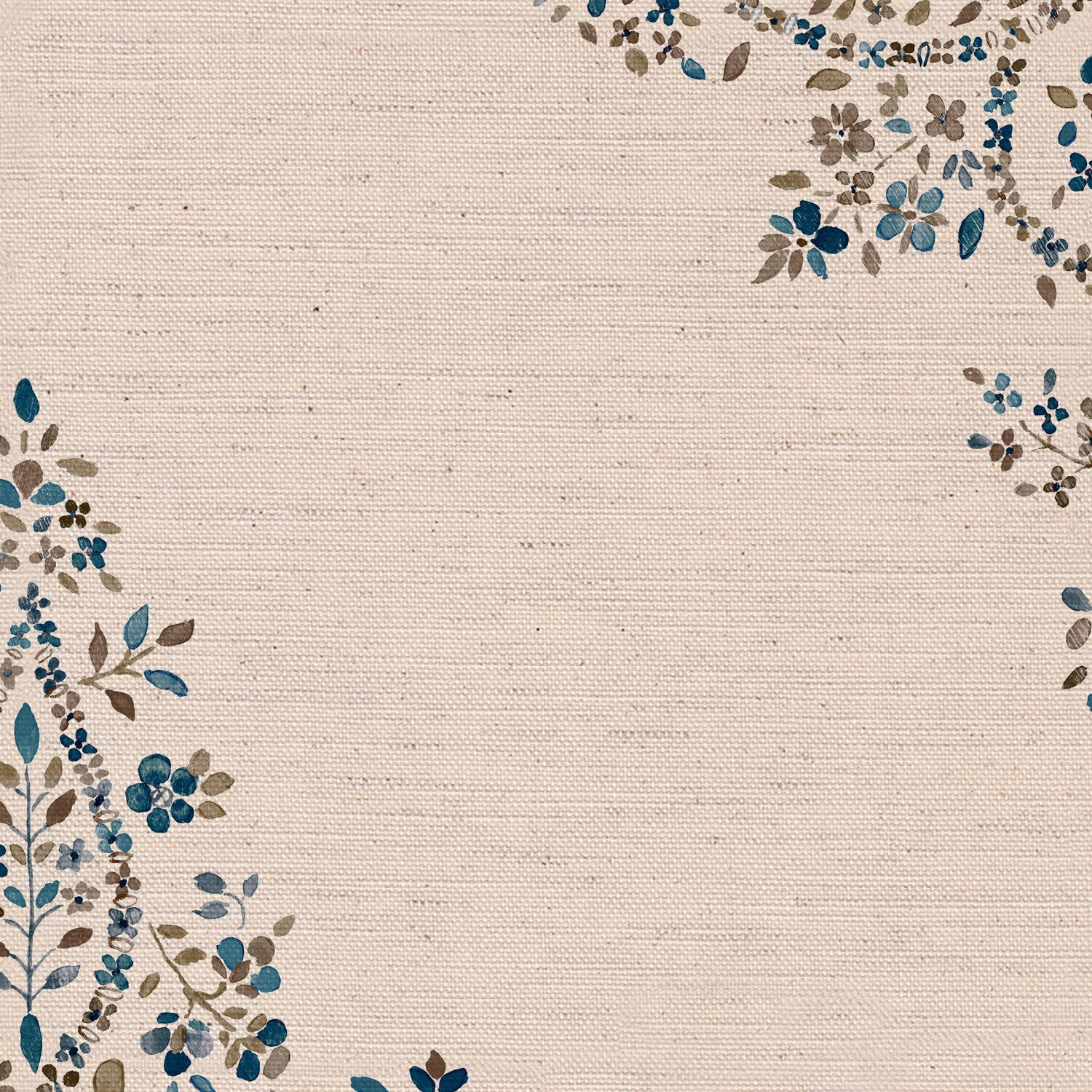 CW: Green blue and brown | BASE: Natural Luxury Linen | HERO