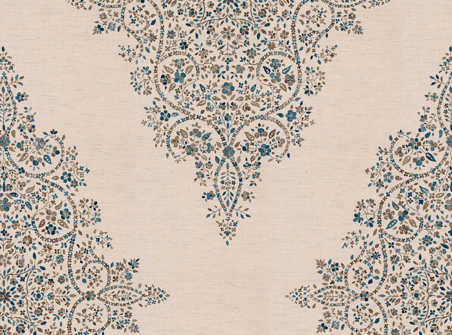 CW: Green blue and brown | BASE: Natural Luxury Linen
