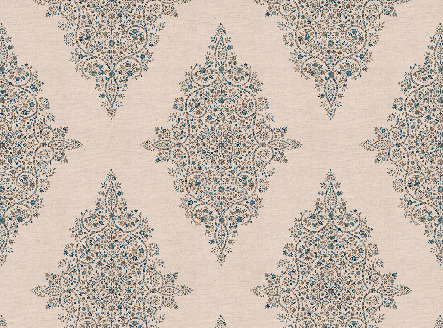 CW: Green blue and brown | BASE: Natural Luxury Linen