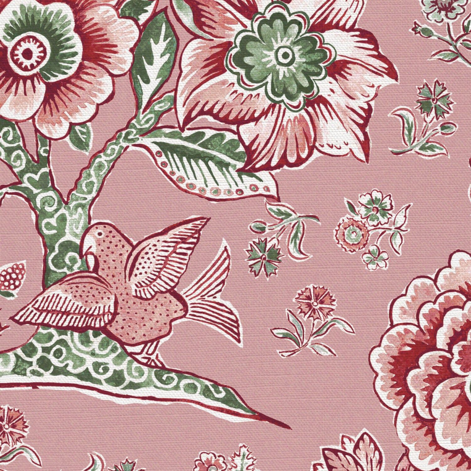CW: Soft pink ground pink and green | BASE: Luxury Linen | HERO