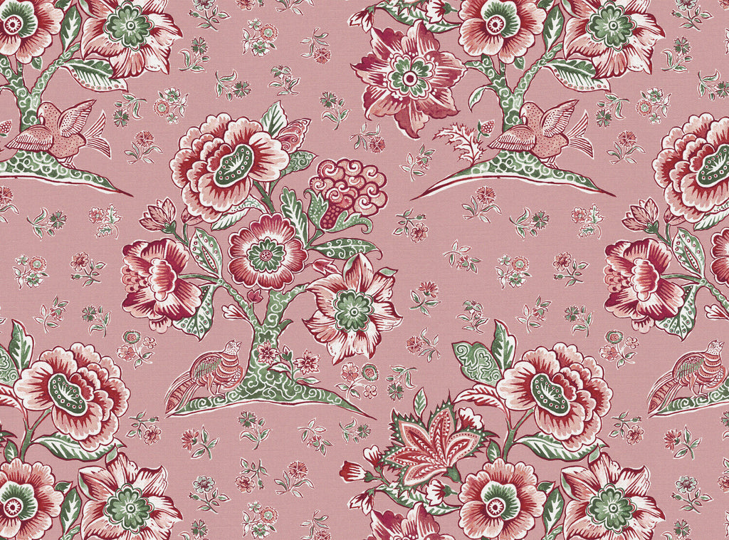 CW: Soft pink ground pink and green | BASE: Luxury Linen
